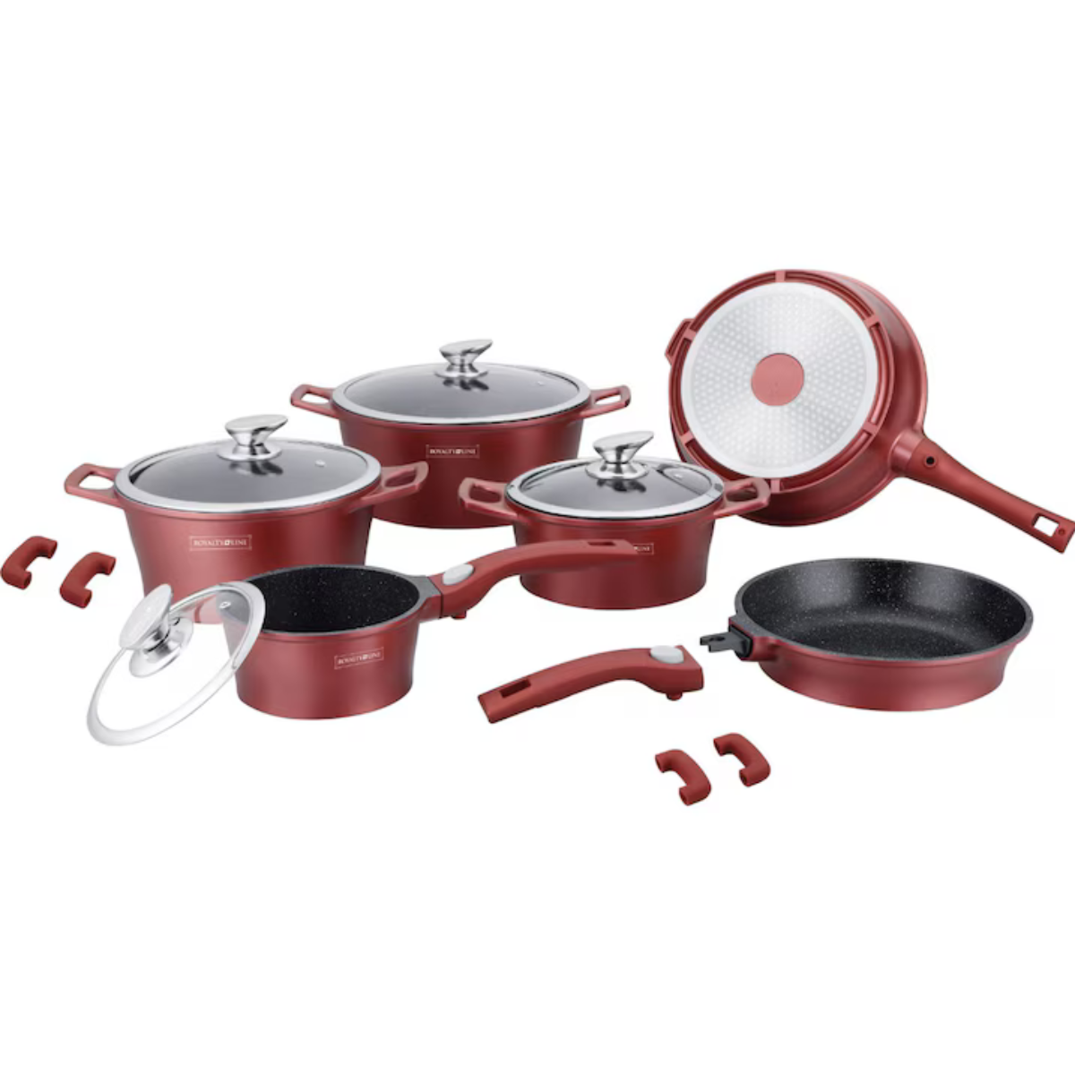 Set de vase complect 14 piese cu capac Royalty Line