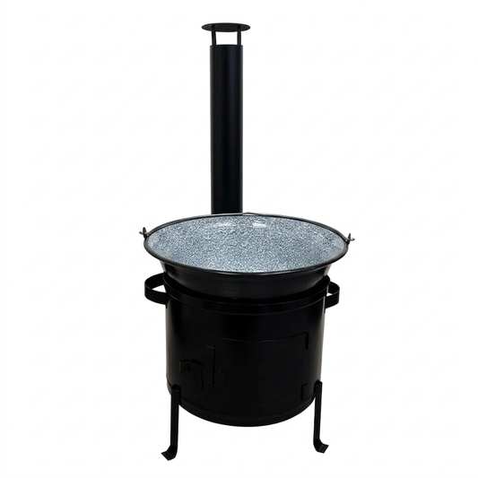 Set Ceaun Emailat 10L cu Focar 32 cm si Horn pentru Gatit