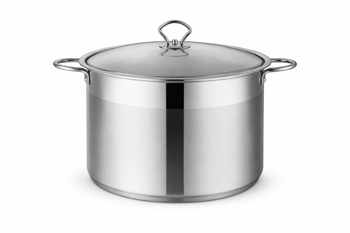 Oala Inox 22L cu Capac Metalic, 34 x 24 cm, Fund Termic