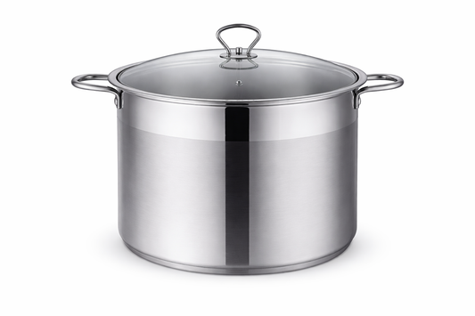 Oala Inox Royalty Line 36 x 25 cm, 22L, Capac din Sticla Termorezistenta