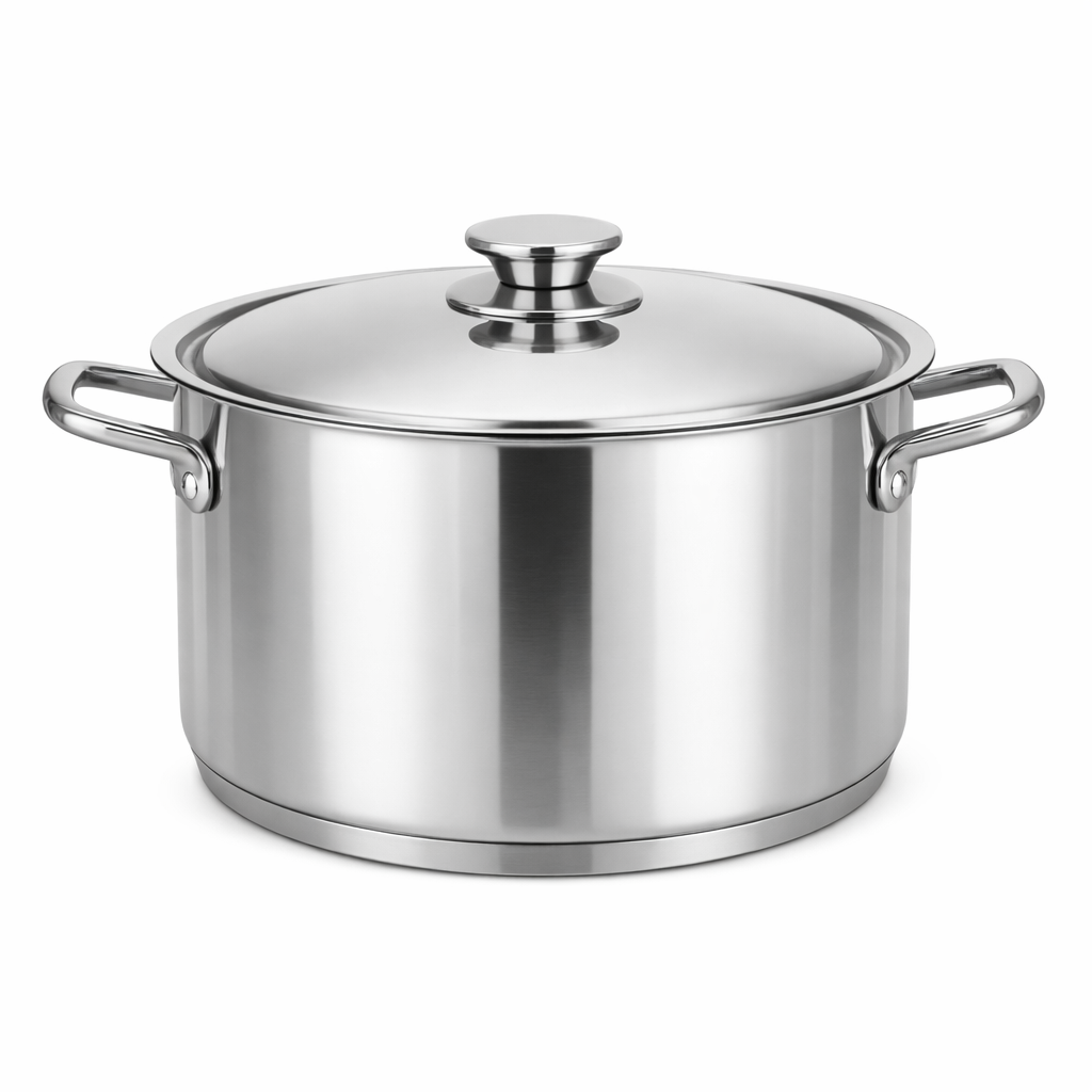 Cratita Inox 10L, 36 x 14 cm, Capac Metalic, Fund Termic, Royalty Line