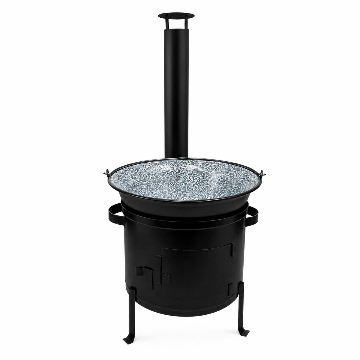Set Ceaun Emailat 20L cu Focar 39 cm si Horn pentru Gatit