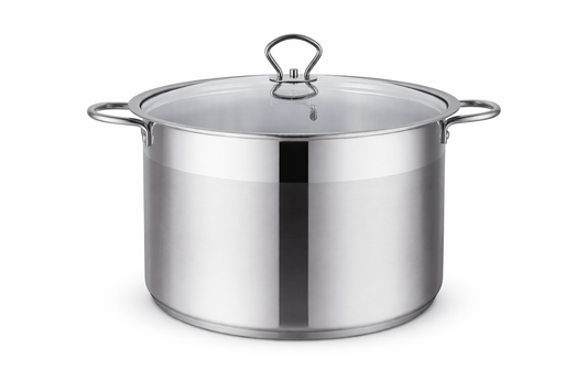 Oala Inox Royalty Line 34 x 24 cm, 18L, Capac Sticla cu Ventil
