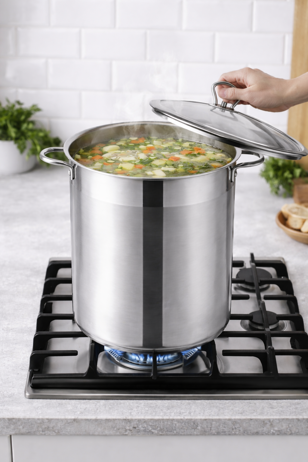 Oala Inox Royalty Line 38 x 26 cm cu Capac Metalic, Capacitate Mare