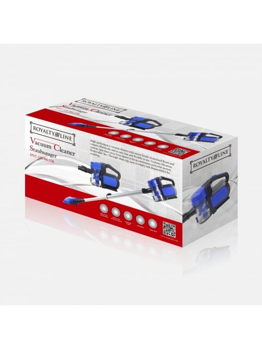 Royalty Line – Aspirator vertical tip ciclonic cu acumulator Li-Ion 14.4 V, 2200 mAh