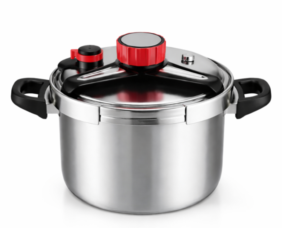 Oala Sub Presiune Inox 7 Litri, 22 cm, Compatibila cu Toate Tipurile de Plite