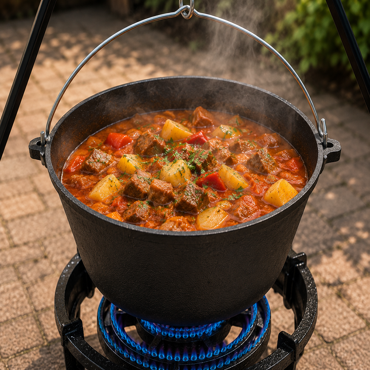 Ceaun Fonta Bruta 11L pentru Gatit Traditional la Foc sau Gaz