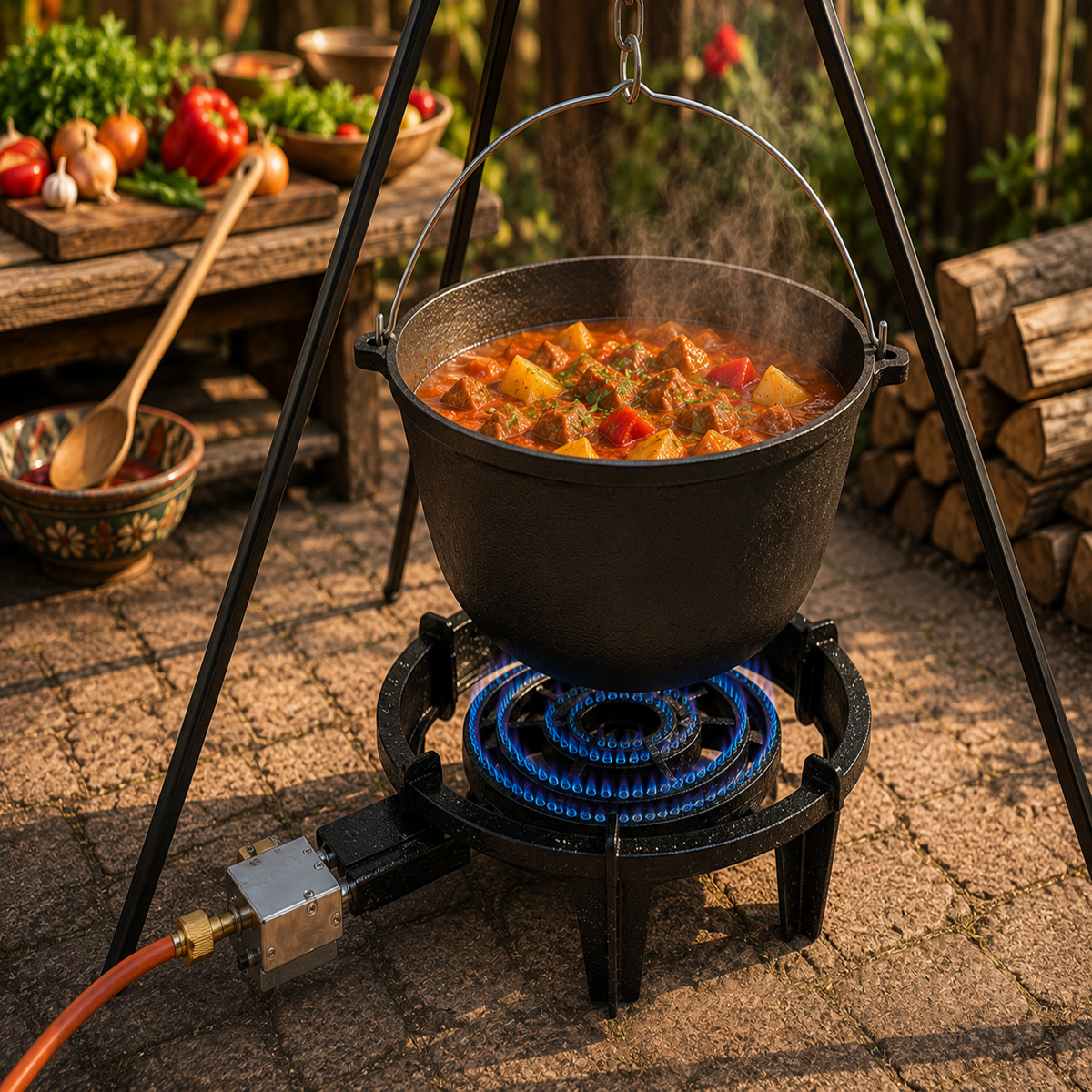 Ceaun Fonta Bruta 11L pentru Gatit Traditional la Foc sau Gaz