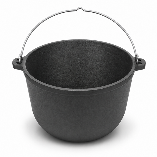 Ceaun Fonta Bruta 13L pentru Gatit Traditional la Foc sau Gaz