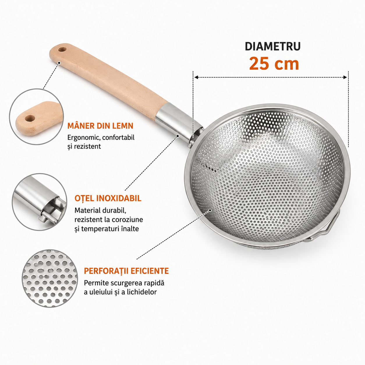 Strecuratoare pentru jumari, carne, 25cm