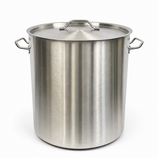 Oala Profesionala Inox 50L, 40 x 40 cm, Capac Inox, Pentru Gatit Intensiv