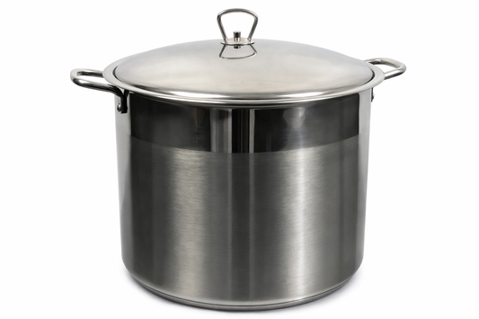 Oala Inox 22L cu Capac, Pentru Supe, Ciorbe si Gatit Volum Mare
