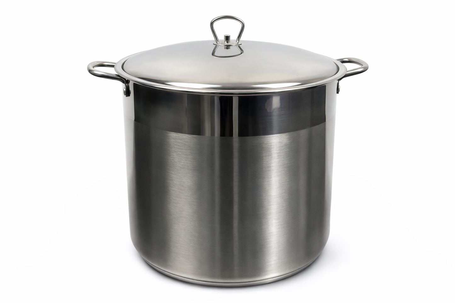 Oala Inox 26L cu Capac, Pentru Supe, Ciorbe, Sarmale si Gatit Volum Mare