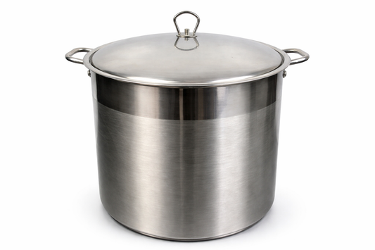 Oala Inox 34L cu Capac, Pentru Supe, Ciorbe, Sarmale si Gatit Volum Mare