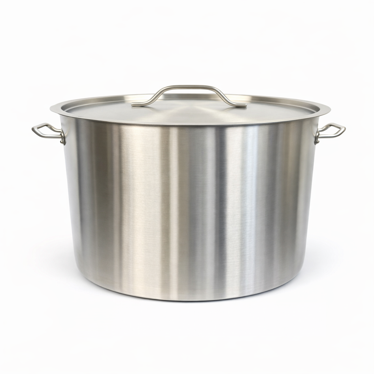 Oala Inox Profesionala 35L cu Capac, 35x35 cm, Inox Alimentar, Pentru Gatit Intensiv