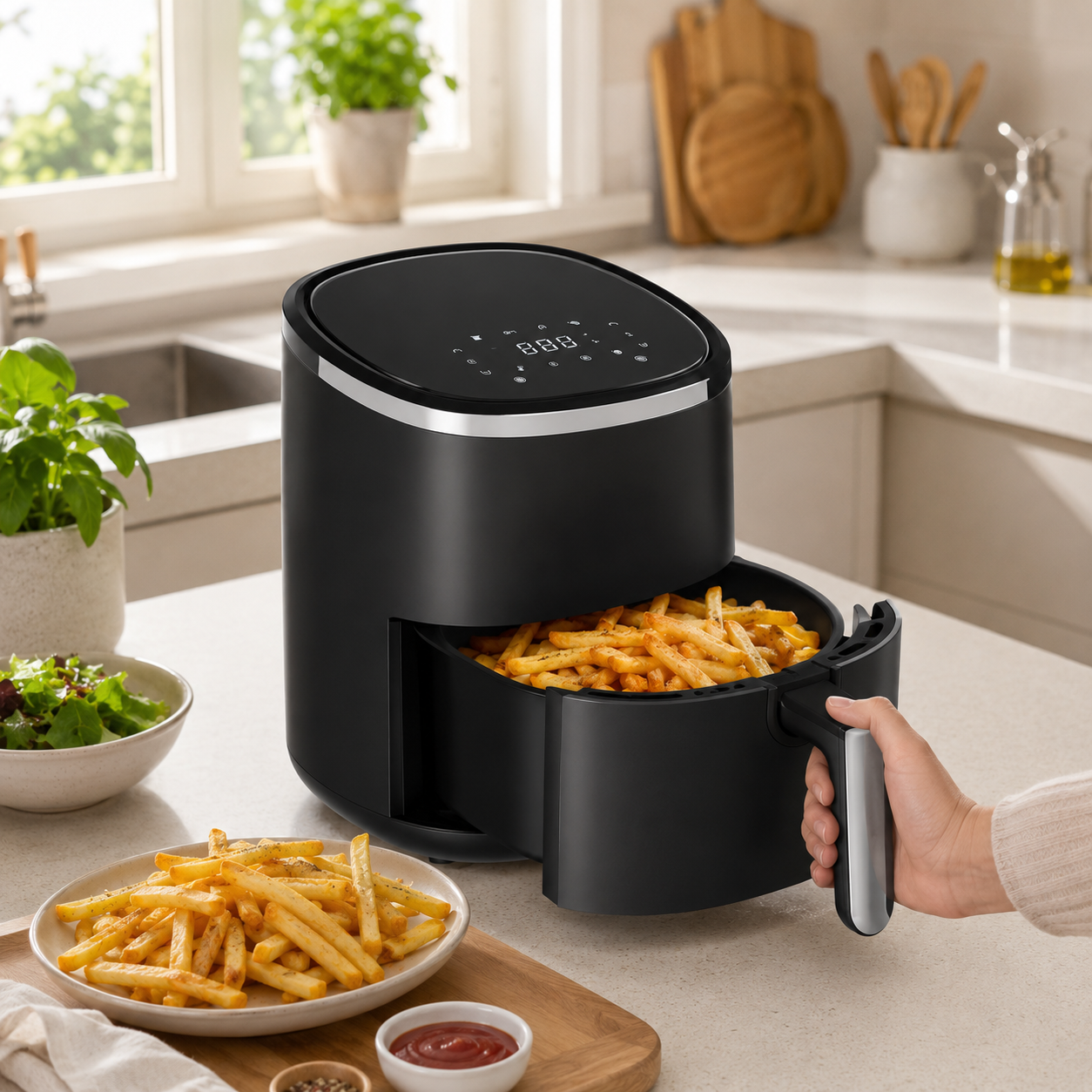 Friteuză cu aer cald Royalty Line – 1700 W • 6,5 L