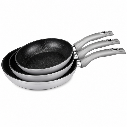 Set 3 tigai interior marmorat Royalty Line -SILVER