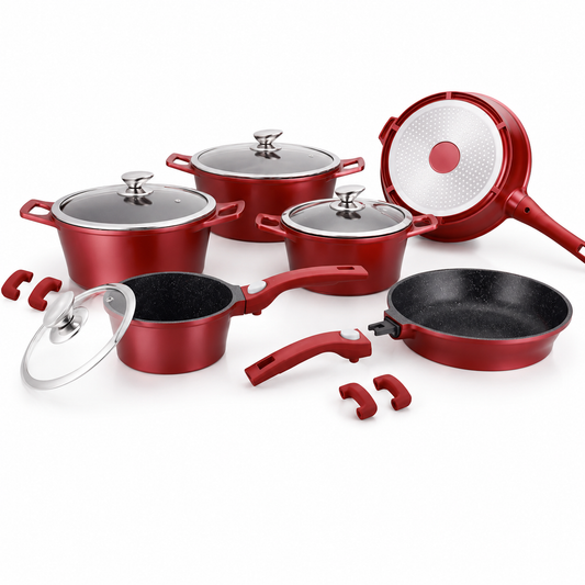 Set de vase complect 14 piese cu capac Royalty Line