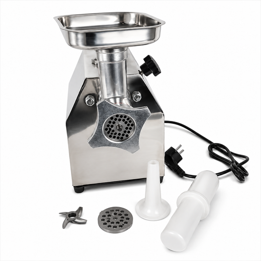 Masina de tocat carne electrica din inox Craft Tec ,1000W,100 Kg/h,11.5 Kg