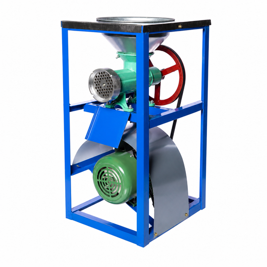 Masina tocat carne nr.32 cu motor electric 2200w cu palnie si masuta Metal