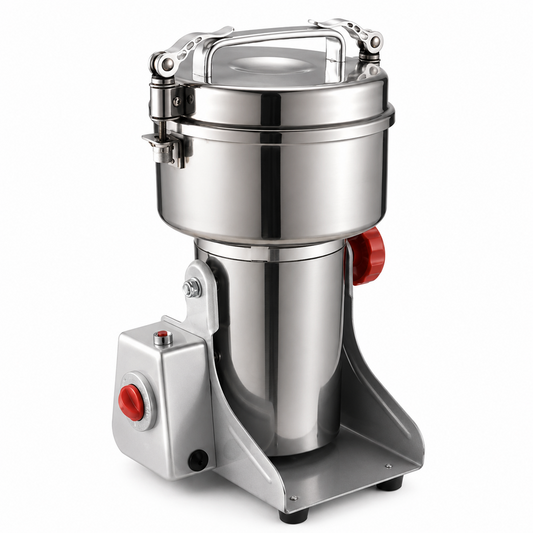 Rasnita Electrica Profesionala Inox 800g, 2000W, Multifunctionala pentru Cereale, Cafea si Condimente