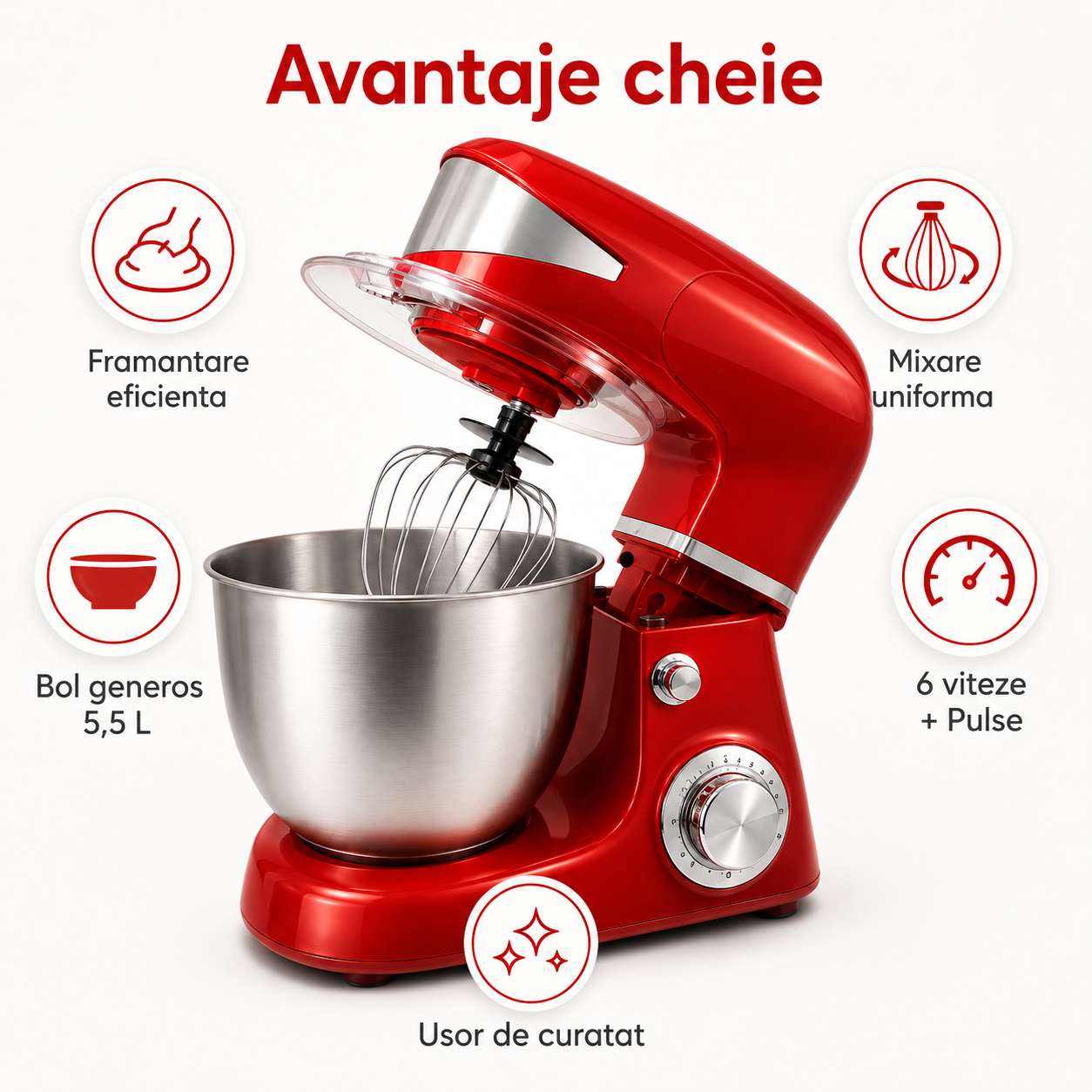 Robot de bucatarie multifunctional Royalty Line, 1600W