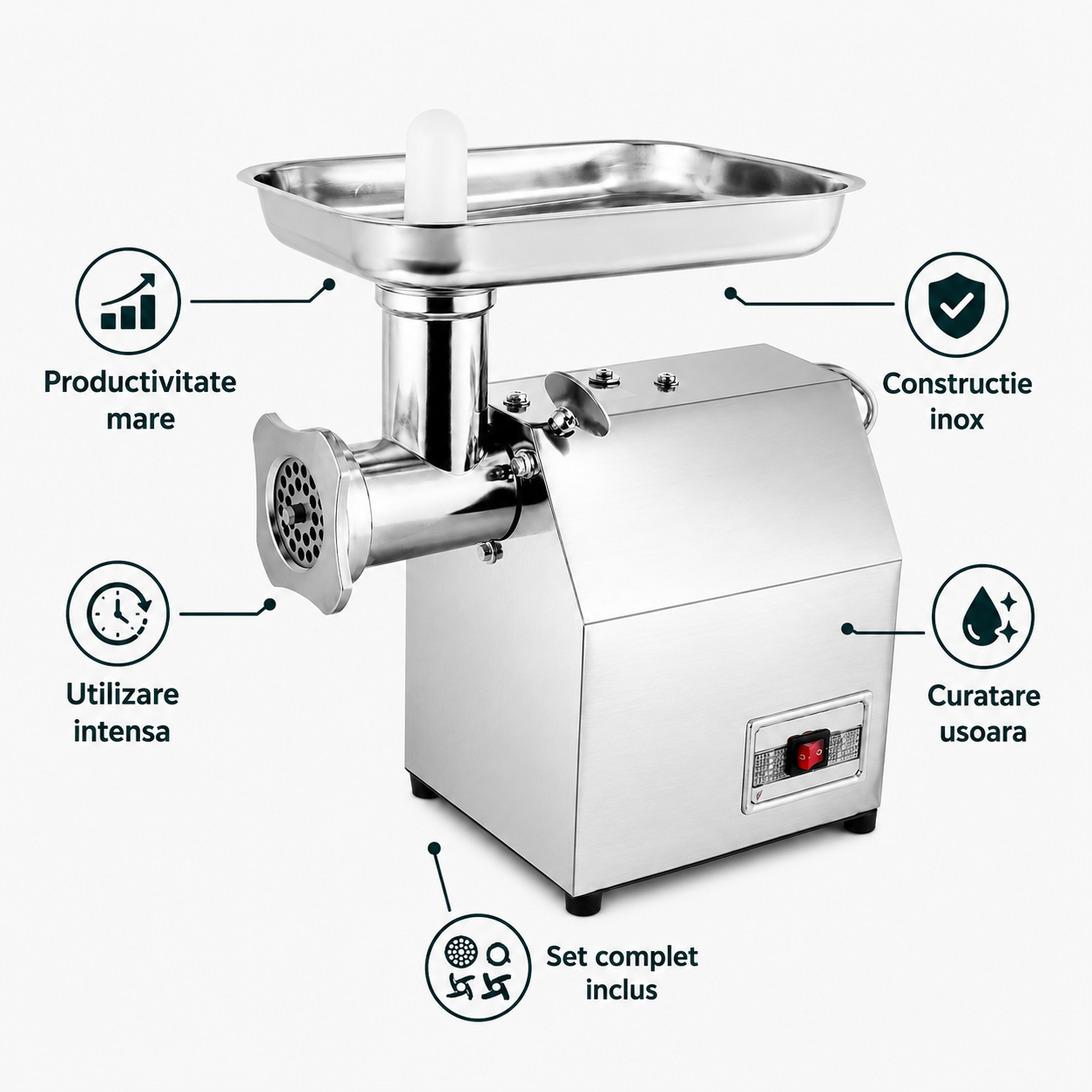 Masina Electrica de Macinat Carne Poland Inox