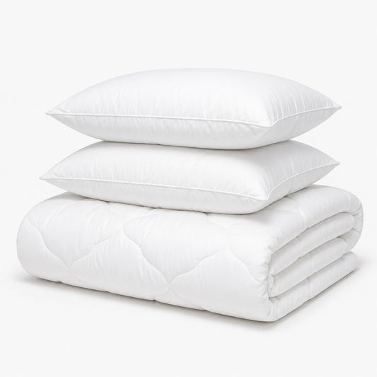 Set EcoCycle – Plapuma si 2 Perne pentru un somn natural si confortabil
