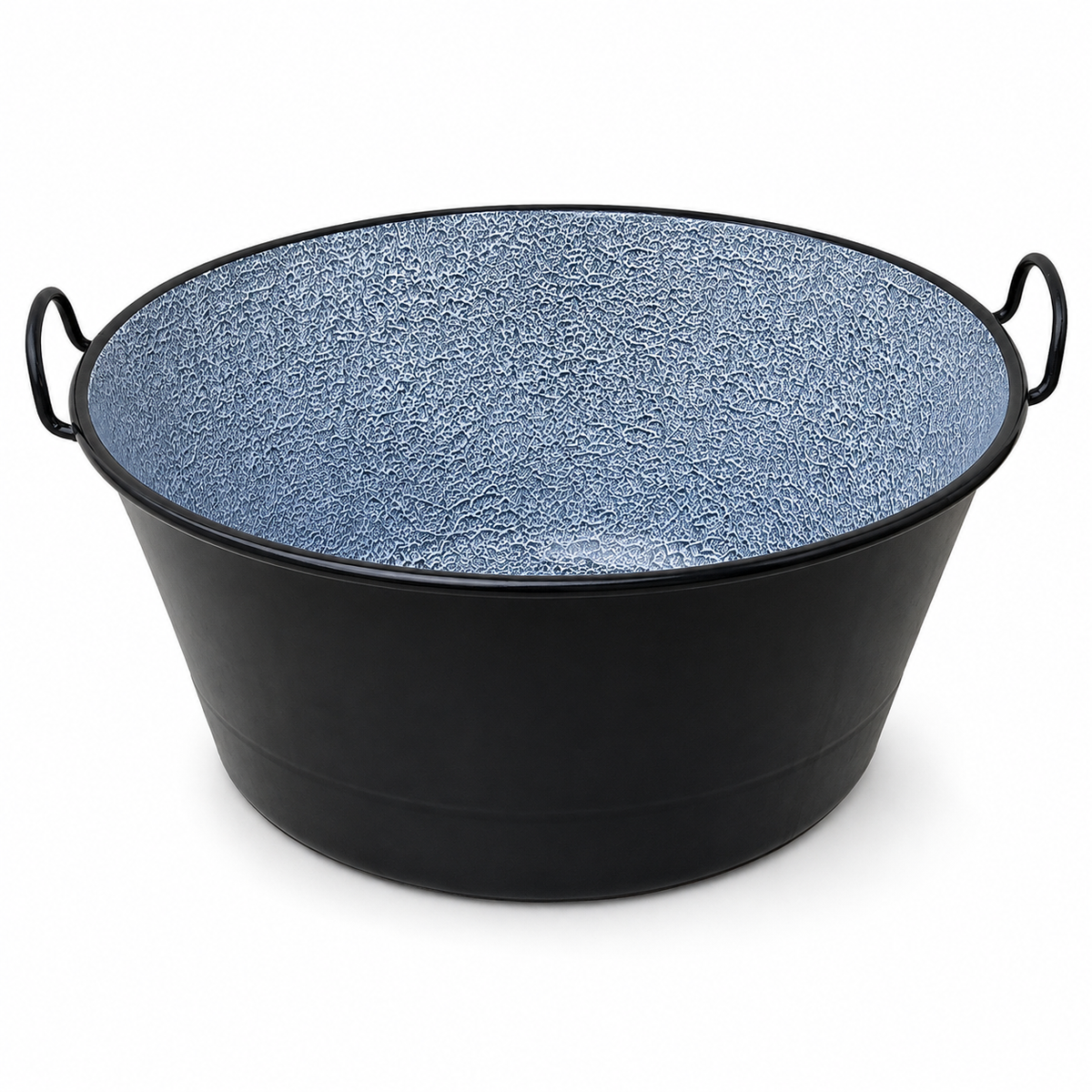Ceaun Emailat 60L din Tabla, 60 cm, cu Urechi Laterale