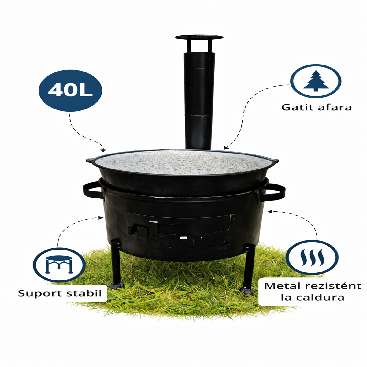 Ceaun 40L cu focar 45cm si horn