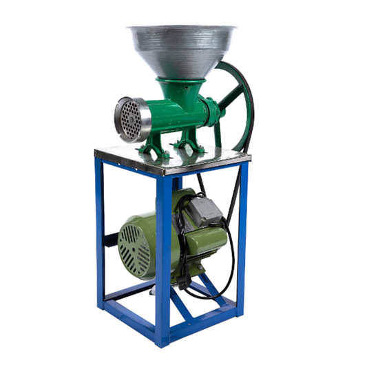 Masina de tocat carne cu palnie mare Nr.32 verde, motor 1500 W, 1400 rpm, 3 kg/min