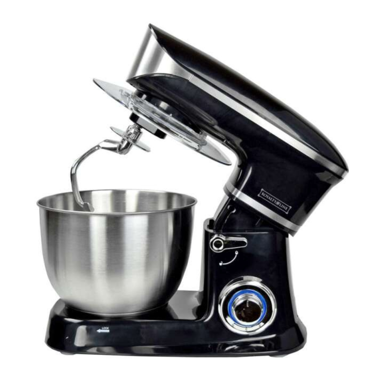 Royalty Line - Black Robot de Cuisine 1900W, Bol 6,5L, Inox