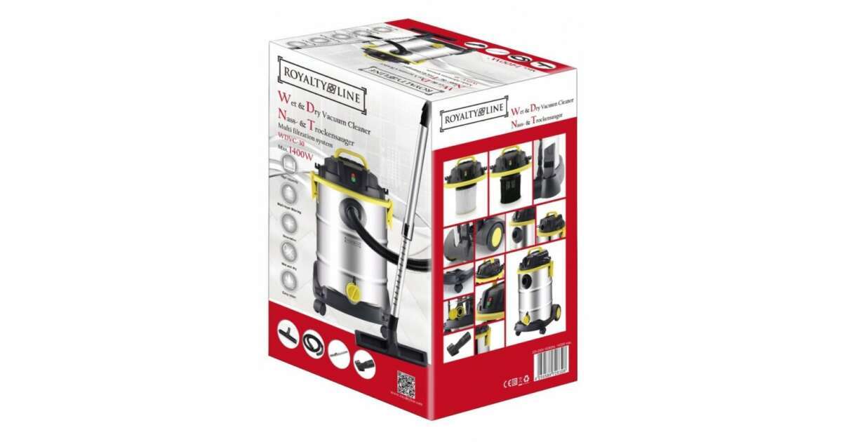 Aspirator fara sac umed -uscat Royalty Line , putere 1400 W, capacitate 30 L
