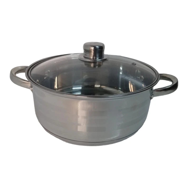 Set 3 cratite inox cu capace, 5.8L, 7.3L, 9.1L  Royalty Line