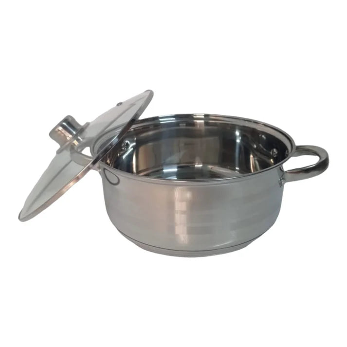 Set 3 cratite inox cu capace, 5.8L, 7.3L, 9.1L  Royalty Line