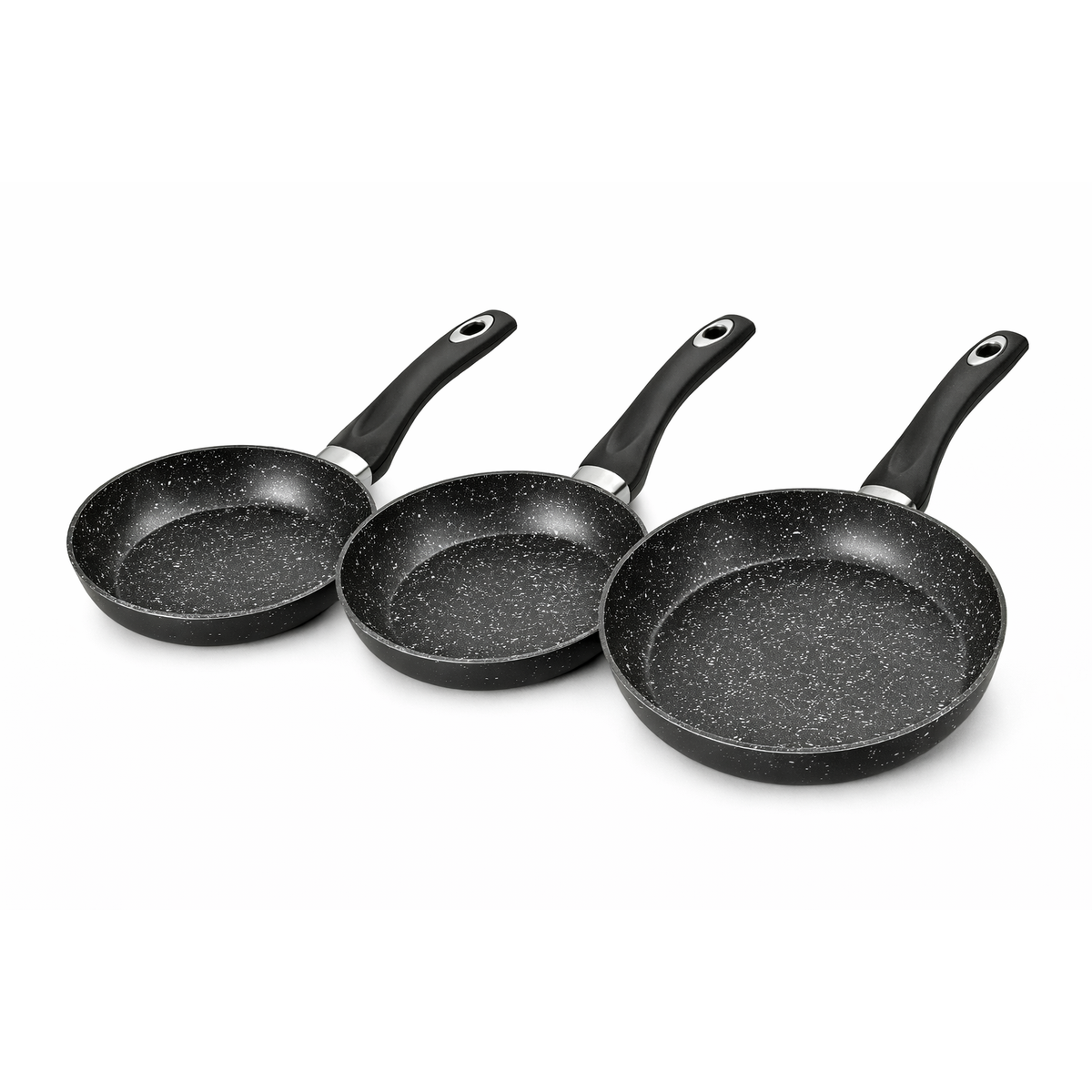 Set Tigai Royalty Line 20 cm, 24 cm, 28 cm, Antiaderente, Finisaj Marmorat
