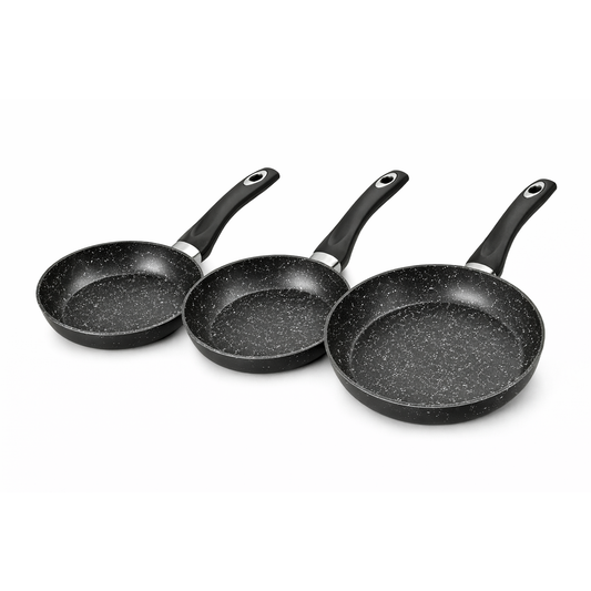 Set Tigai Royalty Line 20 cm, 24 cm, 28 cm, Antiaderente, Finisaj Marmorat
